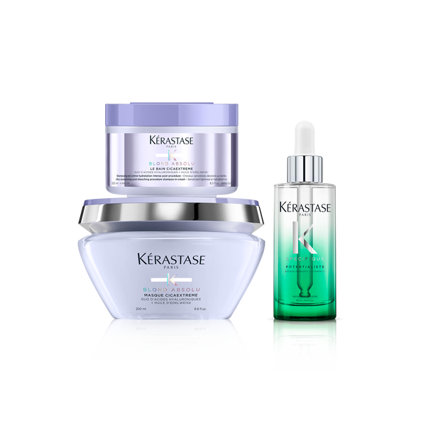 Il y a la coupe, salon, coiffure, la prairie, meilleurs vendeurs, Kerastase, Blond absolu, Routine capillaire potentialiste