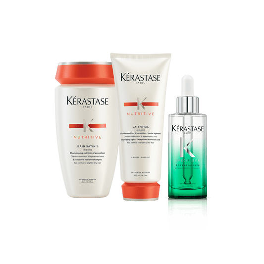 Il y a la coupe, salon, coiffure, la prairie, meilleurs vendeurs, Kerastase, Nutritive, Routine capillaire